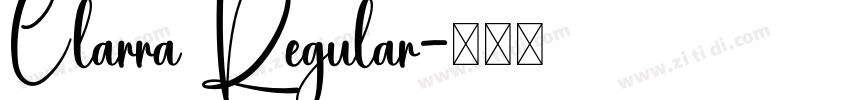 Clarra Regular字体转换